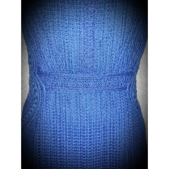 NWT Kobi Halperin Sz 4 JAYDN Royal Blue Knit Crochet Dress - Picture 5 of 7